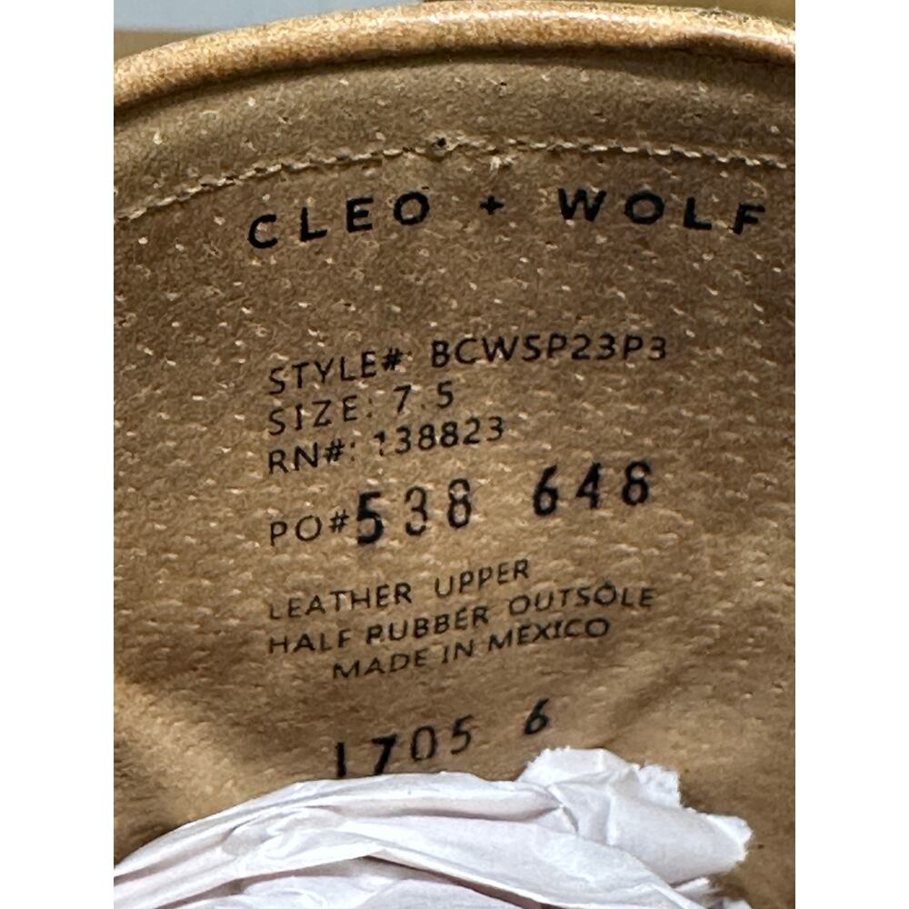 Cleo + Wolf Women's Blaine Fashion Booties Round Toe Tan Leather Size 7.5 NWOB - Picture 16 of 16